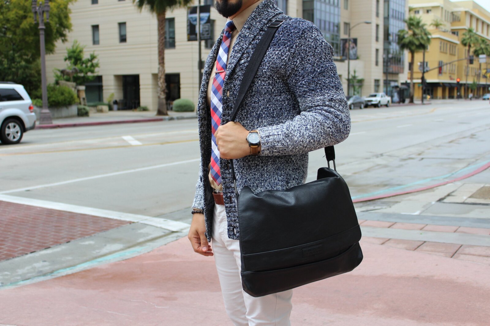 man and bag